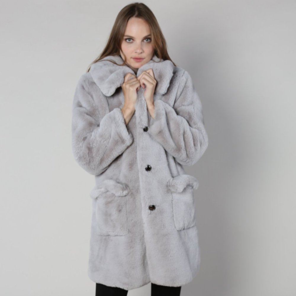 AVA KRIS - LINA OVERCOAT - Mink Grey